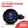 thumbnail image 3 of Pyle PL63BL 6.5" 720 Watt 3-Way Car Audio Coaxial Speakers Blue Stereo, 3 of 11