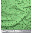 thumbnail image 1 of Soimoi Moss Georgette Fabric Arrow & Fish Ocean Printed Fabric 1 Yard 42 Inch Wide, 1 of 3