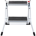 thumbnail image 1 of KFFKFF 2-Step Ladder with 330lbs Load Capacity, Foldable Steel Step Stool Featuring Broad Non-Slip Pedal, Robust Step Stool Suitable for Adults and Kids, Versatile for Home, Kitchen, Office, and RVs, 1 of 9
