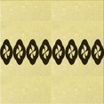 thumbnail image 1 of Ahgly Company Tapis d'Intérieur Lavable en Machine Carré Transitionnel Jaune Soleil, 4 Pieds Carré, 1 of 7