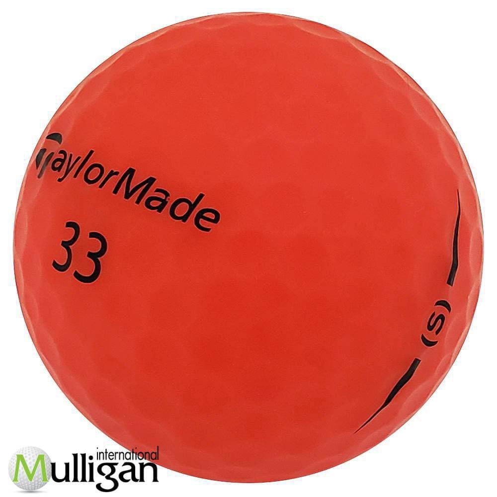 Mulligan - 36 balles de golf récupérées Taylormade Project (s) Mat 5A, Rouge