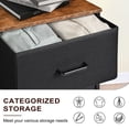 thumbnail image 4 of SortWise Commode à 8 Tiroirs avec Dessus en Bois et Cadre en Acier, Tour de Rangement Organisateur de Coffre Table de Nuit avec Pieds Ajustables pour Chambre Salon, 4 of 8