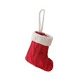 thumbnail image 2 of Oleegame 2PC Stainless Steel Cutlery Set Christmas Knitted With Red And Fork Set Home Creative Tableware Bag Red, 2 of 7