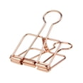 thumbnail image 2 of pitrice 20 Pieces Metal Paper Clip Electroplated Solid Color Replacement Home School Examination Papers Clips Accessories Rose Gold 19mm, 2 of 9