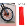 thumbnail image 1 of Ensemble de Décoration de Rayons de Roue Rouges 72 Pcs Manchon de Décoration de Rayons de Roue Bicyclette Motocyclette Ensemble de Rayons Colorés, 1 of 6