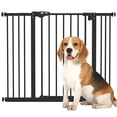 thumbnail image 1 of PawHut 30 Inch High Pet Gate, Dog Gate for Stairs, 29"-39.4" Width, 1 of 9