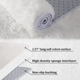 thumbnail image 5 of GlowSol 8x10 Shag Area Rug Modern Indoor Plush Fluffy Rugs Extra Soft and Comfy Shaggy Carpet Rugs for Bedroom Living Room Dorm, White, 5 of 5