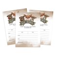 thumbnail image 1 of Inkdotpot 30 Fill In StyleBaby Shower Invitation Cards Fox Jungle Animals Blank Invites, 1 of 7