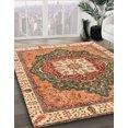 thumbnail image 2 of Ahgly Company Indoor Square Abstract Sandy Brown Abstract Area Rugs, 4' Square, 2 of 6