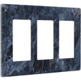 thumbnail image 2 of Nadoabtm Light Switch Covers Realistic Deep Blue Marble Pattern 3 Gang Rocker Electrical GFCI Decorative Triple Outlet Wall Plate Cover Switchplate for living Room Home Decor, 2 of 8
