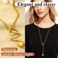thumbnail image 3 of ORUYROP Collier Chic en Y pour Femmes, Collier Ras du Cou en Acier Inoxydable/plaqué Or/noir, Boîte Cadeau, 3 of 7