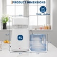 thumbnail image 3 of Ourlova 1Gal/4L Stainless Steel Home Countertop Water Distiller with Glass Container, 750W Desktop Drinking Purifier Filter Distilling Kit, 3 of 9