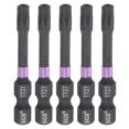 thumbnail image 1 of Uxcell 5pcs TT27 Torx Impact Screwdriver Bit 1/4" Hex Shank 2" Long Magnetic with Hole, 1 of 7