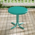 thumbnail image 2 of Afuera Living Modern Metal Patio End Table in Turquoise Gloss, 2 of 5