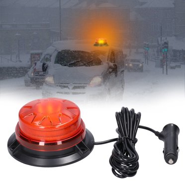LED Strobe Light Car Warning Safety Flashing Beacon Lights 12-24V Waterproof with 8 Lighting Modes