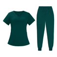 thumbnail image 4 of Tachiuwa Female Scrub Set Classic Short Sleeved Elastic Waist Soft Nurse Work Clothes M, 4 of 9