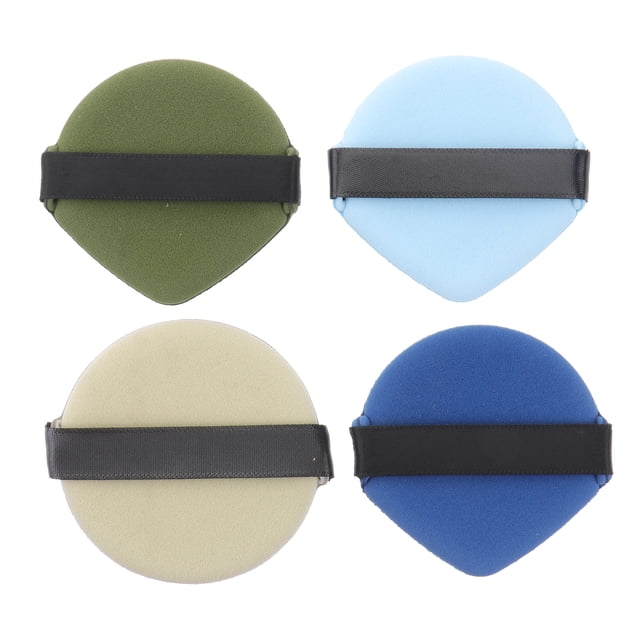 CIMAXIC 4PCS Dry Wet Dual-purpose Fingertip Powder Puff Small Makeup Air Cushion Puff,2.17"X2.17"X0.24"