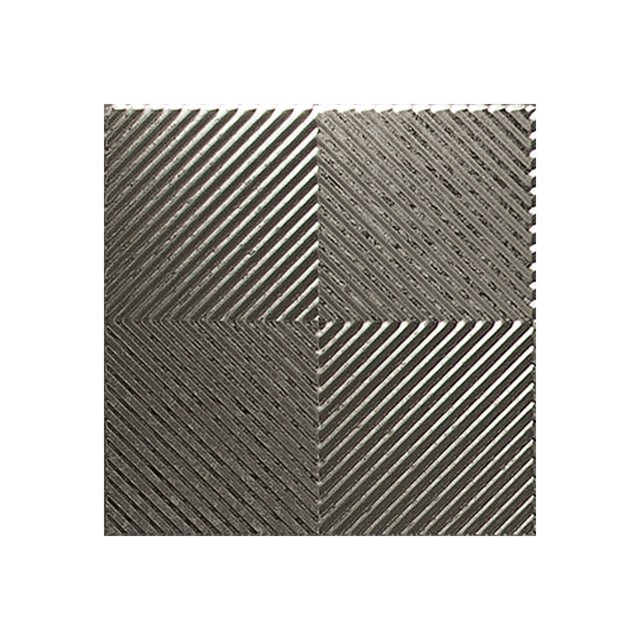 Fasade Quattro Galvanized Steel Wall Panel Sample 12" x 12"
