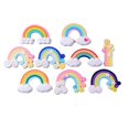 thumbnail image 1 of Jinsinto Soft Pottery Rainbow Micro Landscape Decoration Birthday Cake Diy Material Refrigerator Sticker Mobile Phone Case Accessories (20pcs, Random Color）, 1 of 5