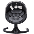 thumbnail image 1 of P@B PBell Baby Swings for Infants, 3 Seat Positions, 5 Point Harness Belt, 5 Speeds and Remote Control, Portable Baby Swing(Black), 1 of 11