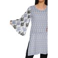 thumbnail image 4 of Moomaya Kurta Court Imprimé Kimono Tunique à Manches pour Femmes Tenue d'Été Kurti pour Dames, 4 of 5