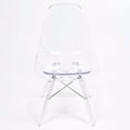 thumbnail image 4 of Nicer Furniture Eiffel Clear Legs Chair, 4 of 5