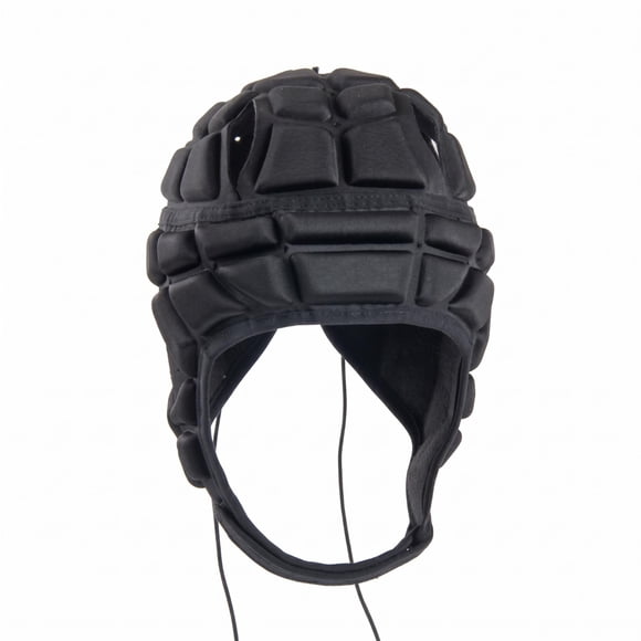 kowaku Casque de Rugby Rembourré en EVA, Couvre-Chef de Rugby, Casque de Sport Rembourré Absorbant les Chocs pour Enfants, Vélo, Ski, Noir, Adulte