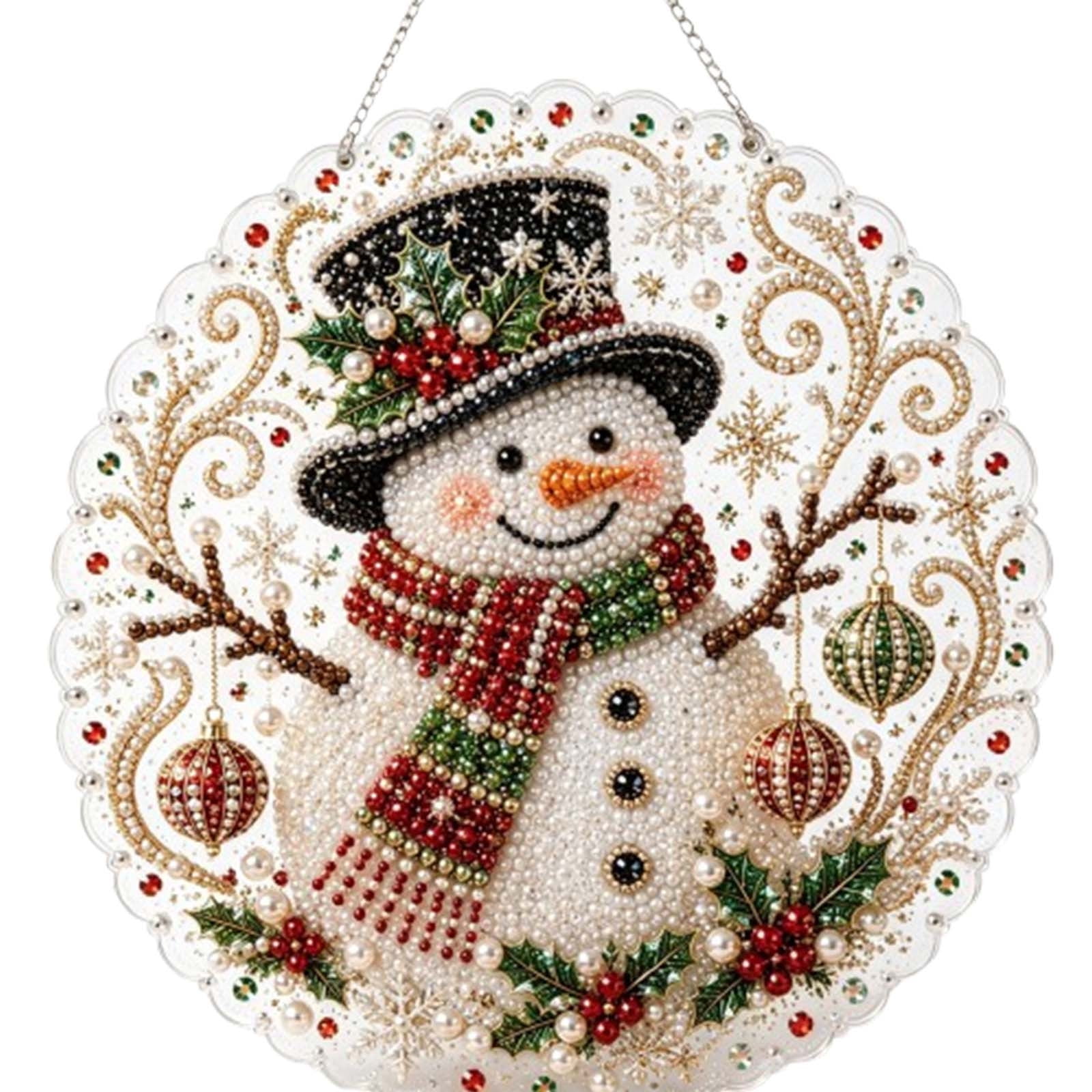 Window Drawing. Sign Dvkptbk Christmas Diamond Pearl Painting Art Kit, Christmas Wall Decor ...