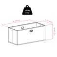 thumbnail image 3 of Torino 3-PC Set Folding Bookcase w/ Fabric Basket, 3 of 9