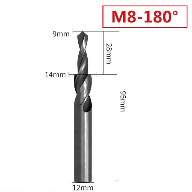 90/180 Degree Hss Counterbore Spiral Step Drill Bit for Metal Drillingchamfering