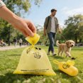 thumbnail image 4 of Dog Poop Waste Bags with Hook Dispenser, Thickened Tear-Off Refills, Yellow Plastic, 26 Count, Leakproof for Outdoor Walks, 4 of 6