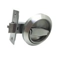 thumbnail image 2 of Tnarru Round Knobs Rings Pulls Lock Door Handle Lock Parts Stainless Steel Recessed Door Knob Outdoor Lock for Corridor Storeroom Single Lock, 2 of 8
