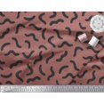 thumbnail image 2 of Soimoi Brown Rayon Fabric Brush Stroke Abstract Decor Fabric Printed Yard 42 Inch Wide, 2 of 3