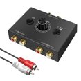 thumbnail image 1 of Interrupteur Audio Stéréo L/R Bidirectionnel 2 en 1 Contrôle par Bouton Accessoires de Haut-Parleur Professionnel, 1 of 8