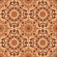 thumbnail image 1 of Ahgly Company Tapis de Zone Carré Orange Lavable en Machine, 6 Pieds Carré, 1 of 7