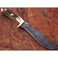 thumbnail image 3 of Couteau de Chasse en Acier Damas Fait sur Mesure avec Poignée en Forme de Cerf, 3 of 3
