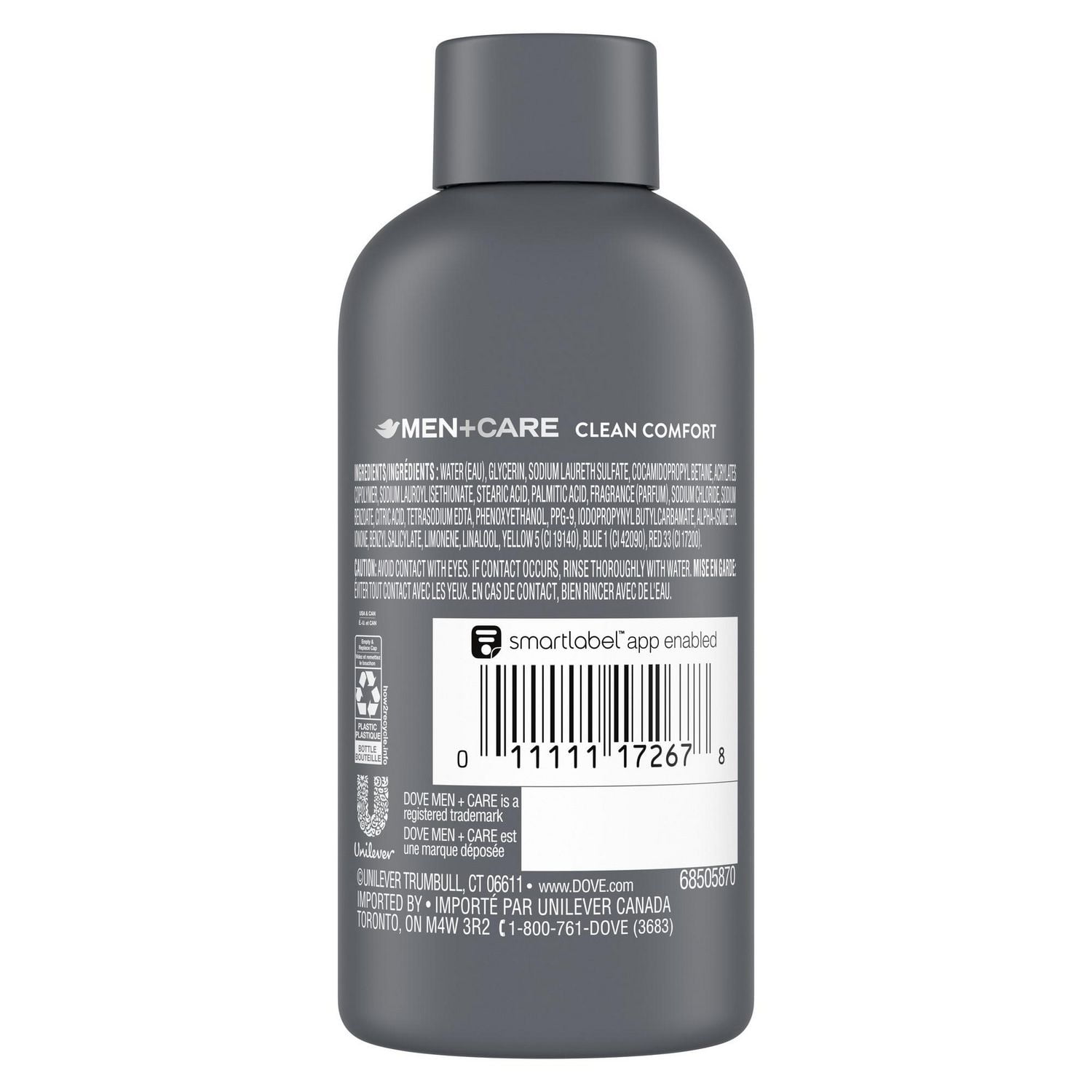 Dove Men+Care Nettoyant Corps + Visage Confort Propre Hydratant, 88 ml