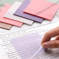thumbnail image 1 of LNGOOR 100pcs Transparent Posted It Sticky Note Pads Notepads Journal School Stationery Office Supplies, 1 of 7