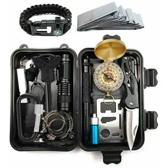 Trousse de Survie Complète avec Outils d'Urgence et Accessoires Multifonctions