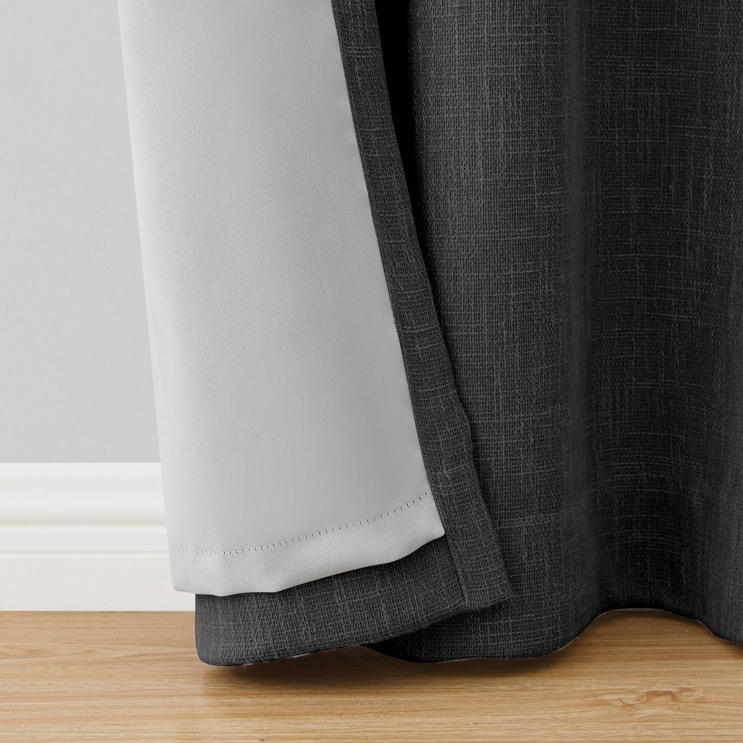 Better Homes & Gardens Linen Grommet Blackout Window Curtains Panel, 50" x 84"
