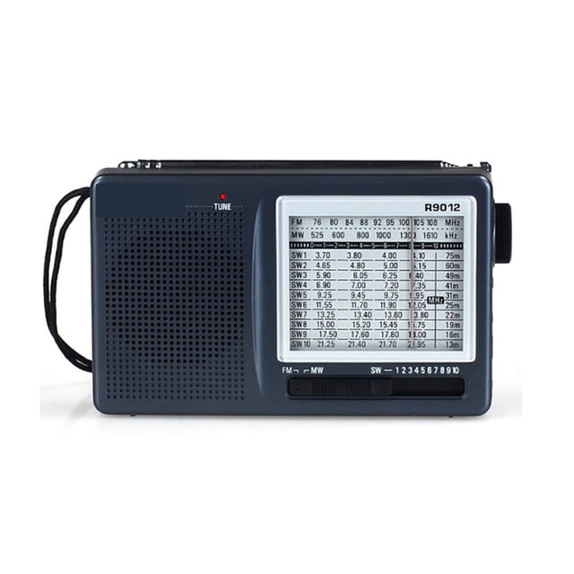 R-9012 AM/FM/SW 12 Bands high sensitivity Shortwave Radio Portable Receiver with AN-05 External Antenna Multiband Radio ,Easy to Use