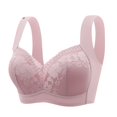 thumbnail image 1 of Timegard Bras for Women Wireless Flower Lace Full Coverage Comfortable Everyday Bras with High Support, 1 of 2