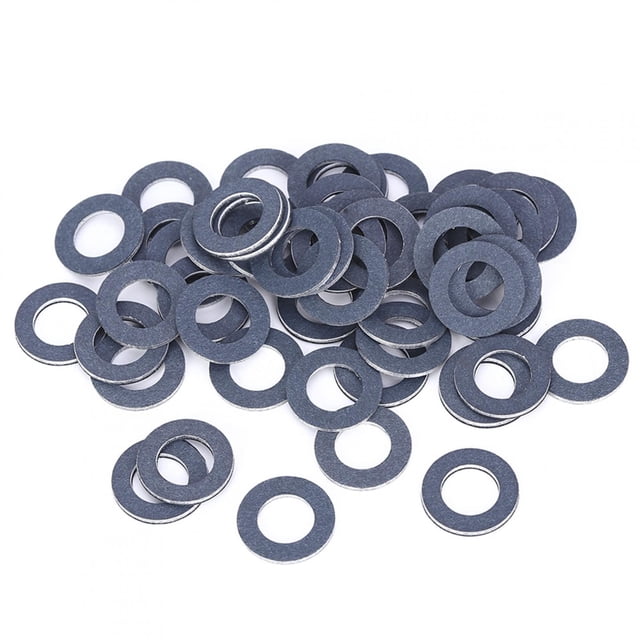 Oil Drain Plug Washer 50pcs Drain Plug Gaskets 90430-12031 OEM Parts Replacement Fit For