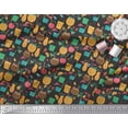 thumbnail image 2 of Soimoi Rayon Crepe Fabric Straw,Glass & Coconut Drink Summer Designs Print Fabric by Yard 46 Inch Wide, 2 of 3