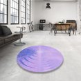 thumbnail image 4 of Ahgly Company Tapis d'Intérieur Rectangulaire Transitionnel Violet Lavable à la Machine, 8 Pieds x 10 Pieds, 4 of 7