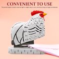 thumbnail image 2 of Shisuyan Reusable Paper Stapler Animal Rooster Modeling Stapler Office Paper Stapler Wooden Stapler Animal Stapler, 2 of 9