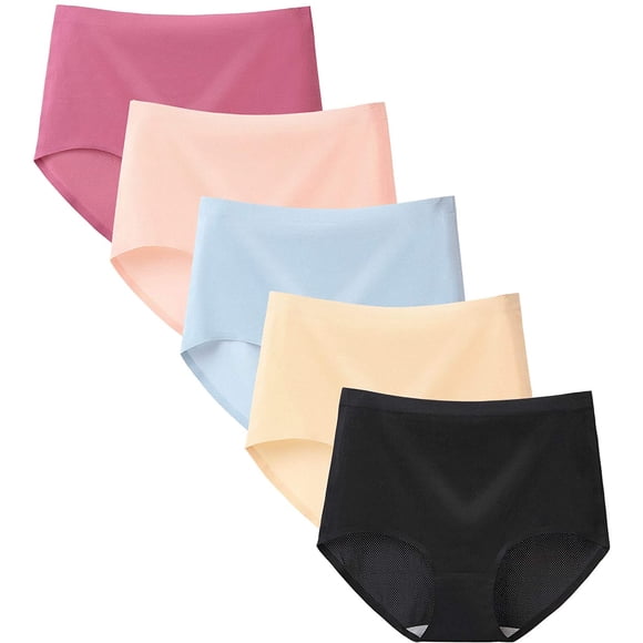 Women's High Waist Viscose Underwear Ladies Soft Breathable Full Brief Panties