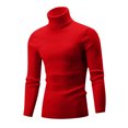 thumbnail image 3 of AherBiu Mens Turtleneck Sweaters Slim Fitted Casual Twisted Knitted Pullover Fall Winter Warm Sweaters, 3 of 5