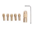 thumbnail image 2 of Brass Drill Chuck, Replacement Electric Drill Bit Collet 7Pcs Mini  For Drilling For Polishing, 2 of 8