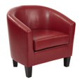 thumbnail image 1 of Work Smart, Ave Six Ethan Tub Chair In Deluxe Vinyl Fabric, Cranberry, 1 of 5